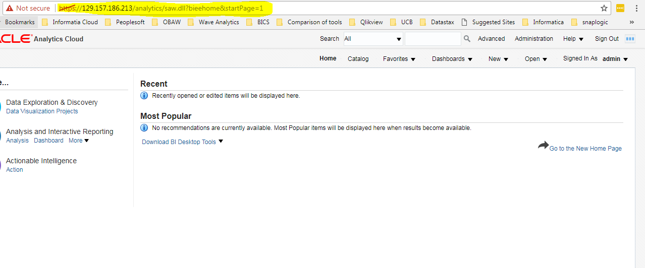 analytiv workspace manager 11g with oracle 12c